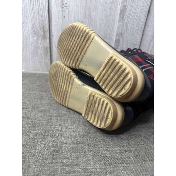 Maurices Whitney 15600 Womens Black Red Plaid Snow Boots Size 6M - Picture 7 of 7